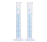 2 Piezas Cilindros Medidores de Plástico 100ml, Cilindro de Medición Laboratorio, Cilindro Graduado de Plástico, Probeta Medidora de Plástico Transparente para Uso en Laboratorio y Hogar