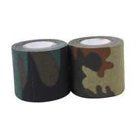 2 Piezas Cinta de camuflaje para exteriores vendaje de camuflaje de tela cinta de camuflaje de tela cinta para heridas esparadrapo deportivo vendaje con estampado de camuflaje