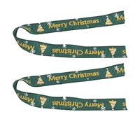 2 Piezas Cinta de Satén DIY 10 Yardas Cinta de Seda Decorativa de Doble Cara para Fiesta de Navidad Embalaje de Regalo Manualidades Poliéster Verde Brillante 1 cm de Ancho 2 Rollos