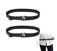 2 Piezas Cinturón de Estancia de Camisa, Organizador de Camisas Soporte para Camisa Elástico Ajustable Cinturón Invisible Antideslizante Tirantes Camisa Antiarrugas para Negocios Oficina Bodas