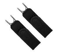 2 Piezas Cinturón Sin Hebilla Hombre y Mujer, Cinturón Elástico Invisible, Cinturones Ajustables para Pantalones y Vaqueros, Cinturón Elástico Cómodo sin Hebillas, Negro