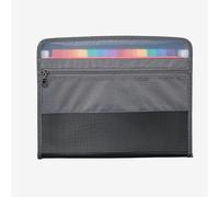 [2 piezas] Clasificador A6 extensible de 13 compartimentos de colores - Pequeño archivador de acordeón para almacenamiento de papeles cheques tarjetas - Organizador de documentos administrativos