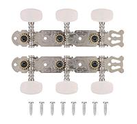 2 Piezas Clavijas de Afinación de Guitarra Clásica Clavijas de Afinación de Guitarra Clavijas de Afinación 3 + 3 Afinadores Afinadores de Guitarra Clásica para Cabeza de ABS Cuerda