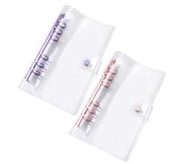 2 Piezas Clear Binder Shell, Cubierta De Carpeta Impermeable, Accesorios De Carpetas, Estudio Y Suministros De Oficina.