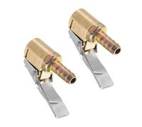 2 Piezas Clip de Inflador de Neumáticos de Cobre Conector Rápido para Práctico para Vehículos