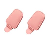 2 Piezas Clip Gafas para Audi A8 4 Seats 2018-2023, Cuero Soporte para Gafas Ticket Tarjetas Soporte para Parasoles Accesorios,Pink