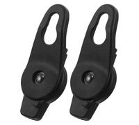 2 Piezas Clip para Capota de Cochecito, Negra | Plástico Resistente, para Varillas de Capota y Uso Diario, Pensado para Padres y Cuidadores