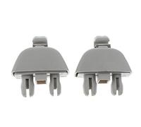 2 Piezas Clips Interiores de Gancho de Visera de Sol para Audi A6 C6 Passat Polo - Gris
