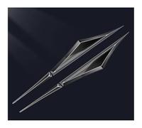 2 Piezas Coche Emblema Adhesivo para Toyota C-HR I 2016-2023 / bZ4X 2022-2024, 3D Insignia Logotipo Pegatina Resistente Lateral Carrocería Tuning Accesorios,A/Black
