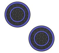 2 Piezas Coche Posavasos para Jeep Renegade 2016-2023, Redondas Posavasos Alfombrilla Antideslizante Impermeables Portavasos Interiores Accesorios,Blue