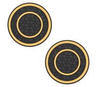 2 Piezas Coche Posavasos para Mazda 3 IV Sedan 2019-2024, Redondas Posavasos Alfombrilla Antideslizante Impermeables Portavasos Interiores Accesorios,Orange