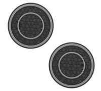 2 Piezas Coche Posavasos para MG MG4 2016-2024, Redondas Posavasos Alfombrilla Antideslizante Impermeables Portavasos Interiores Accesorios,Grey