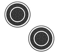 2 Piezas Coche Posavasos para Mitsubishi Eclipse Cross 2021-2023, Redondas Posavasos Alfombrilla Antideslizante Impermeables Portavasos Interiores Accesorios,White