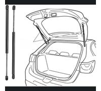 2 Piezas Coche Resortes de Gas de Maletero para Audi Q5 (8RB) 2009-2013 2014 2015 2016 2017 Puntales de Gas Portón Trasero Resortes de Gas Hidráulico Soporte de Elevación