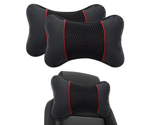 2 Piezas Cojín De Cabeza Coche para Audi TT MK2 8J TTS Coupe 2-Türer | Cervical Soporte Cuello Cojín Asiento Reposacabezas Coche Almohada Cuello Asiento Coche Cojín Cervical