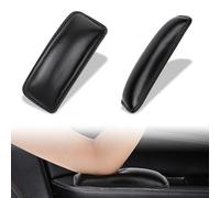 2 Piezas Cojín para Rodillas de Cuero para Coche, Cojín de Cuero para Reposabrazos de Coche, Cojín Autoadhesivo para Reposabrazos de Puerta de Coche, Cojín para Puerta de Coche, para Interior de Coche