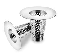 2 Piezas colador de Fregadero cónico,Filtro pelos desague Ducha,Filtro Fregadero Cocina,304 Stainless Steel Floor Drain Filter,Adecuado para desagües de Suelo de Cocina y baño(Adecuado para 30-40 mm)