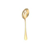 2 piezas - Colador de servicio de color sólido de acero inoxidable para el hogar, pulido de personalidad, colador público, dorado