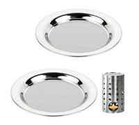 2 Piezas coladores de Acero Inoxidable para quemadores de Incienso y quemadores de Humo Resistentes al Calor diámetro de 10 cm Ideal para ahumadores y quemadores de Aceite tamiz de Incienso