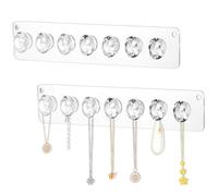 2 Piezas Colgador Collares, Soporte para Joyas en Forma de Diamante, Organizador Collares, Organizador Joyas para Colgar en la Pared, Colgador de Cadenas, para Collares, Pulseras, Pendientes