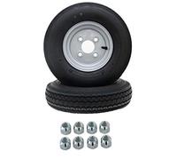 2 piezas colgantes de remolque Deli neumáticos rueda de repuesto para Stema DDR agujero central 63mm rueda completa 4.00-8/4.80-8 4PR Index 70M rueda incluye 8x tuercas cónicas de rueda