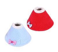 2 Piezas Collar De Loro Protector De De Ave Collar Anti Mordida Collar De Agapornis Collar De Recuperación De Mascotas Cuello De Pájaro Forro Polar Tobas Suave