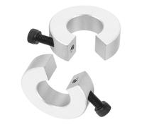 2 piezas Collarín de Tope de Eje SBR20 de Aleación de Aluminio, 20mm | Tipo Abierto con Tornillo, 40mm Od y 12mm de Grosor, para Rieles Lineales y Mantenimiento