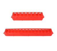 2 Piezas Comedero para Palomas de Polietileno Ligero | Aficionados Cría, Uso en Jaula, Apto para Mezcla de Semillas, Limpieza Sencilla