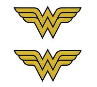 2 piezas compatibles con Wonder Women/Girl Tactical Comic Hero Patch Funny Hook and Loop Bordado Moral Military Emblema Patch para chaqueta, mochilas, ropa, chaleco, uniformes
