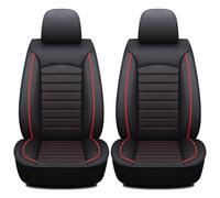 2 Piezas Completo De Fundas De Asiento para Renault Clio 2 3 4 5 mk3 mk4 Megane 2 3 4 CC, Fundas Asientos Coche Cuero Antideslizante Cubreasientos Interior Accesorios,B/Black and Red