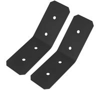 2 Piezas Conector en ángulo 135 Grados, Escuadra para Cargas Pesadas, Conector en ángulo Interno de 45 Grados, Conectores Angulares para Postes Vigas Unidas a Tope, 140x140x76x3mm, Negro