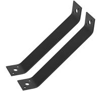 2 Piezas Conector en ángulo 135 Grados, Escuadra para Cargas Pesadas, Conector en ángulo Interno de 45 Grados, Conectores Angulares para Postes Vigas Unidas a Tope, 185x40x38x3mm, Negro