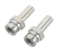 2 Piezas Conector Recto de Tubo de Freno, Acero Plata | Rosca Interna y Externa, Sellado Optimizado, para Puertos de Cilindro Maestro y Pinzas Estándar