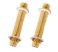 2 Piezas Conectores Tanque de Agua LatóN G1/2, 12 Cm LatóN Racor Deposito, para Grifos Agua, Barriles Lluvia, Tanques Agua, Torres Agua y Bombas Agua (G1/2, 12CM)