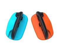 2 piezas Controlador de juegos Ratón Mini ratones ergonómicos portátiles Estuche del mango del soporte del controlador izquierdo + derecho Para Switch 2 Para Accesorios de Juego J-Con (Naranja-Azul)