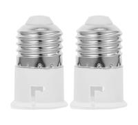 2 Piezas Convertidor de Portalámparas E27 a B22 Blanco Pbt | Uso Interior en Candelabros y Lámparas, Instalación Rápida, para Propietarios y Gestores de Inmuebles
