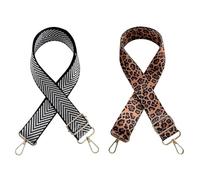2 Piezas Correas De Hombro para Bolso con Estampado De Leopardo, Correas De Hombro De Repuesto para Bolso, Correas De Hombro Retro, Correas De Hombro Ajustables, Accesorios para Bolsos De Mujer