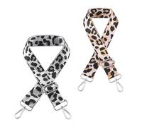 2 Piezas Correas para Bolsos con Estampado De Leopardo, Correas Anchas para Bolsos, Reemplazo para Correas para Bolsos, Correas Ajustables para Bolsos, Accesorios para Bolsos