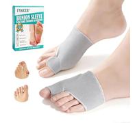 2 Piezas Corrector Hallux Valgus,Protector de Juanete para Hombre y Mujer,Calcetines Hallux Valgus,Férula para Juanete Nocturno y Día,Separador de Dedos de Pie,per Dita Piegate,Gris