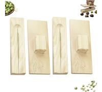 2 Piezas Cortador De Castañas, Abridor De Castañas Madera, Rompedor Manual Castaña, Pelador Castaña, Cascanueces, Máquina Descascarilladora, Para Semillas Loto, Fruta Gorgona, Castañasagua