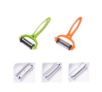 2 piezas Cortador en Juliana,Pelador Multifuncional 3 en 1 Rallador,Pelador de Papas Universal,Pela y Corta rápido,Pelador Serrado para Frutas y Verduras a campamentos Familiares,picnics y Viajes.