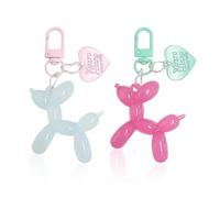 2 Piezas Costeo De Cachorro De Dibujos Animados, Lindo Cole, Llavero De Mujeres, Llavero De Automóviles, Llavero Divertido.