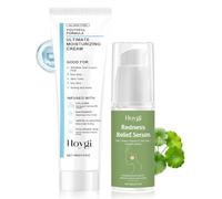 2 Piezas Crema Centella Asiatica,Centella Serum,Soothing Cream,Serum Hidratante Facial,Skin Care Coreano,Calman la Piel Sensible y Proporcionan un Cuidado Intensivo e Hidratación