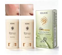 2 Piezas Crema Solar Stick Facial, Sunscreen Stick SPF 50, Protector Solar Coreano, Impermeable, No Grasa, Fuerte Protección UV, ProtectorSolar en Barra Facial para Todo Tipo de Piel