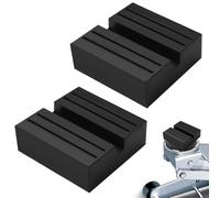 2 Piezas Cuadrado Bloque de Goma con Ranuras 75x75x25 mm Universal Car Jack Pad Protección de Vehículos Ajuste Hidráulico del Automóvil Gato Hidráulico Tacos de Goma para Protección de Vehículos