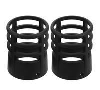 2 Piezas Cubierta Aislante para Boquilla de Pistola de Calor Negra | Plástico Reutilizable, Instalación Sencilla, Control Térmico Preciso, Reparación Electrónica y Automotriz