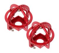2 Piezas Cubierta de Alarma para Rociador Metálica Roja | Instalación Fácil, Resistencia a Deformación, Acabado Elegante, para Diversos Dispositivos y Cubiertas de Alarma