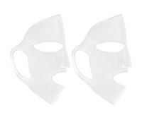 2 Piezas Cubierta de Mascarilla de Silicona Panda 3d Gancho | Cobertura Completa de Frente a Barbilla, Uso en Salón de Belleza y Casa, para Mascarillas Faciales