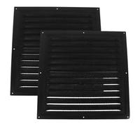2 Piezas Cubierta de Ventilación Lamas para Pared Exterior, Hierro