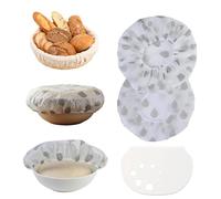 2 Piezas Cubierta para Alimentos Expandibles Reutilizables Tapas para Fermentadora de Pan Cubiertas Banetones para Pan Accesorios para Hornear para Ensaladera de Vidrio, Masa, Olla